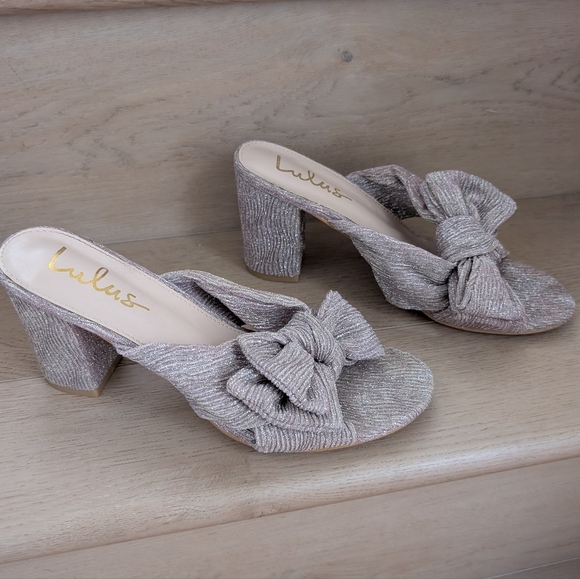 EUC Lulu's Dorothea Knotted High Heel Sandals - Picture 6 of 14